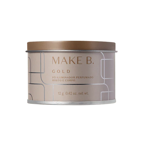 Pó Iluminador Multifuncional Gold Make B., 12g