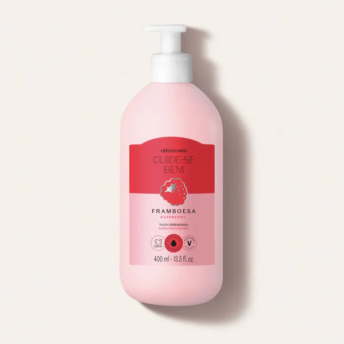 Loção Hidratante Corporal Cuide-se Bem Feira Framboesa, 400ml